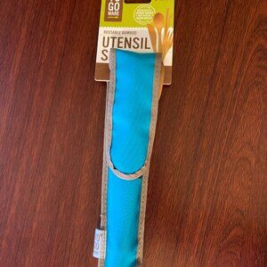 Togo Ware Reusable Bamboo Utensil Set Turquoise